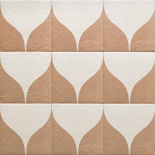 mediterran kismerertu art deco mintas klasszikus rusztikus vintage padlolap voros cotto agyag fagyallo vintage furdoszoba terasz nappali haloszoba antikolt hullamos feluletu 5.jpg